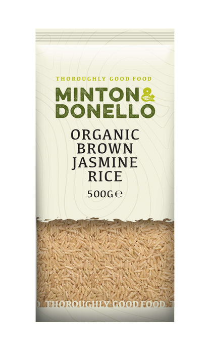 6 x Minton & Donello Organic Brown Basmati Rice - 500g