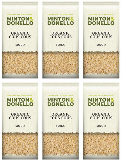 6 x Minton & Donello Organic Cous Cous - 500g
