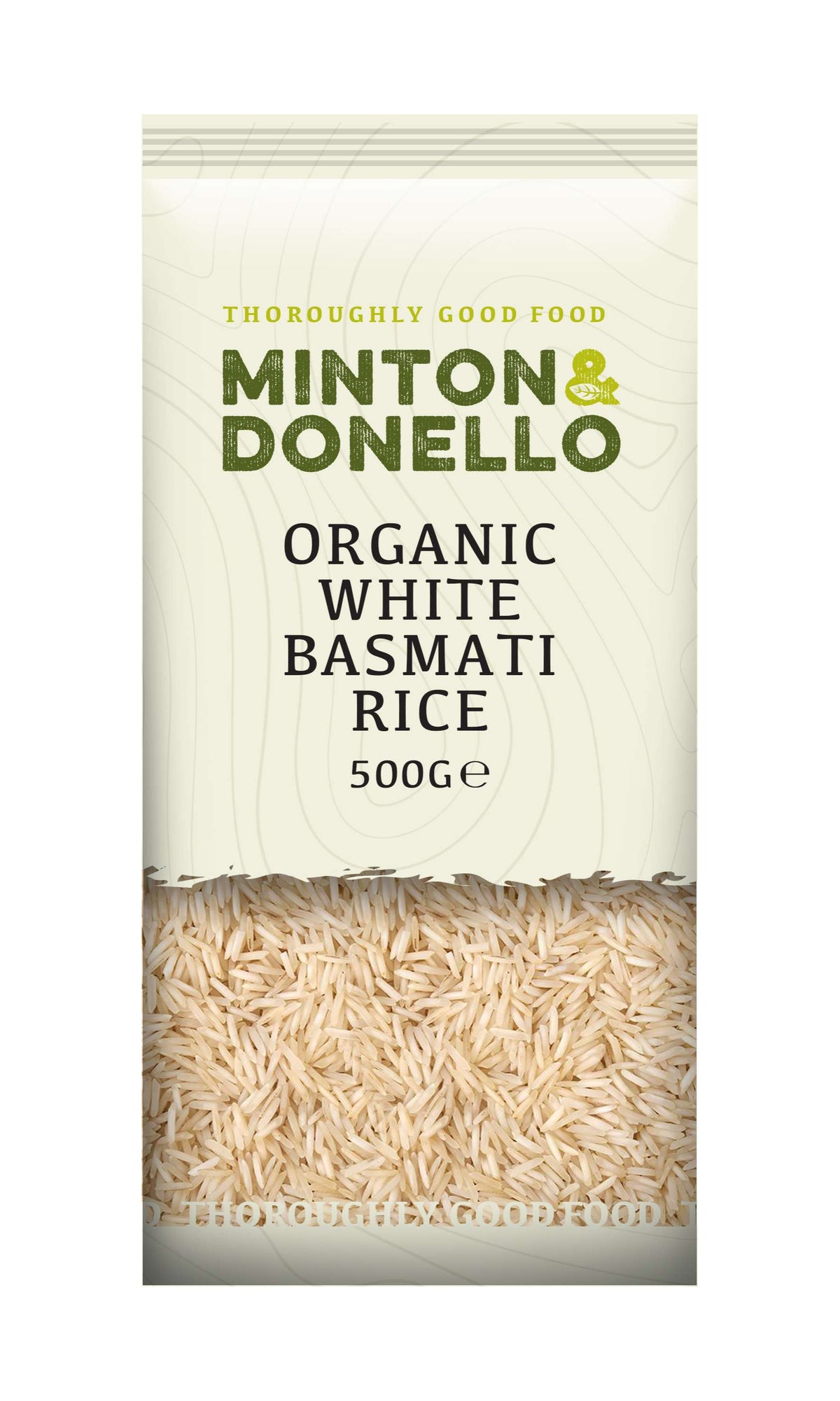 6 x Minton & Donello Organic White Basmati Rice - 500g