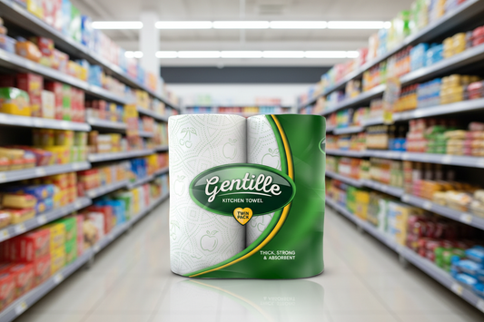 12 x Gentille Twin Pack Kitchen Towel