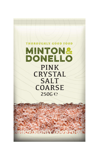 6 x Minton & Donello Pink Crystal Salt Coarse - 250g