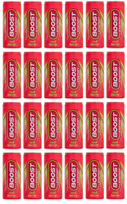 24 X Boost Can Red Berry 250Ml