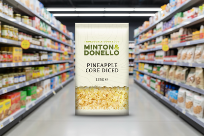 6 x Minton & Donello Pineapple Core Diced - 125g