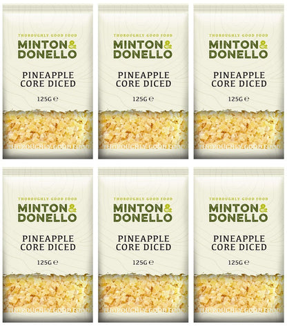 6 x Minton & Donello Pineapple Core Diced - 125g
