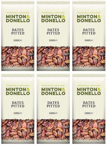 6 x Minton & Donello Pitted Dates - 500g