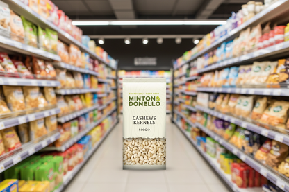6 x Minton & Donello Cashews Kernels - 500g