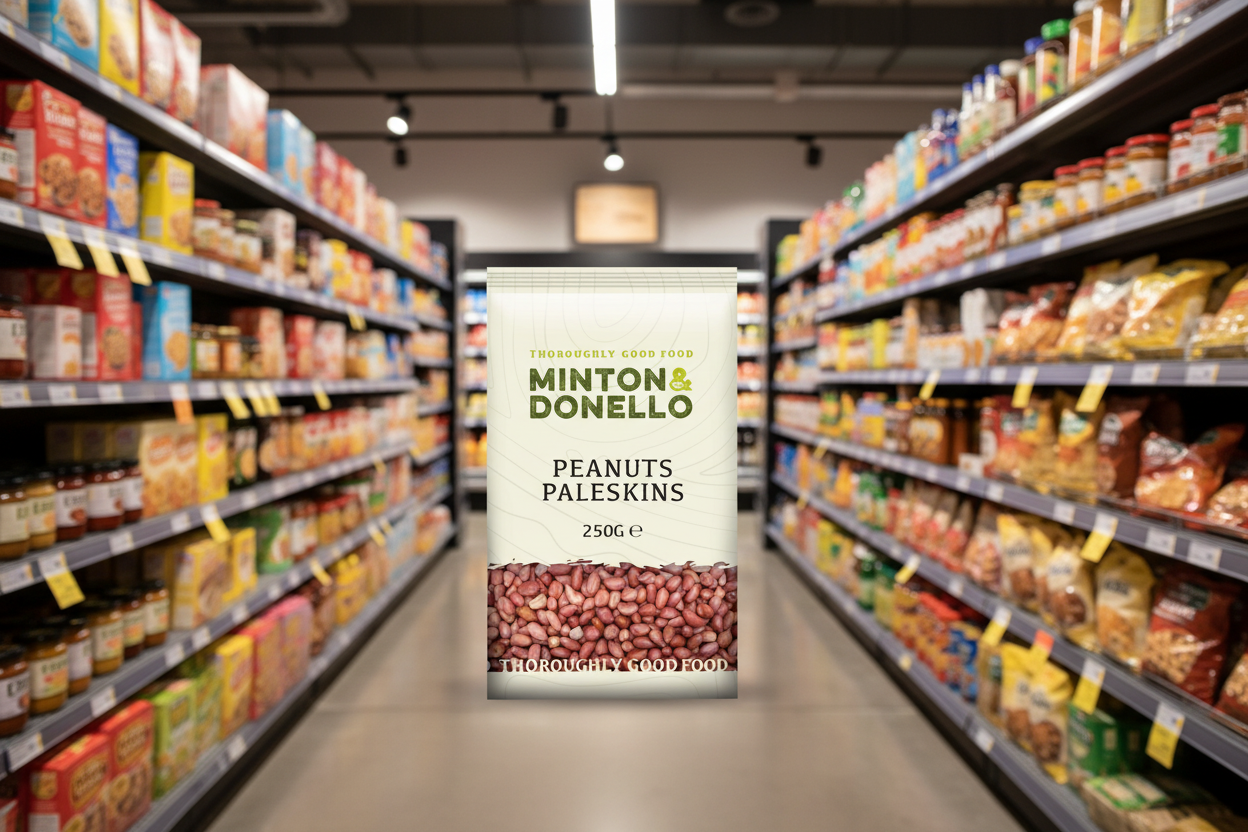 6 x Minton & Donello Peanuts Roasted & Salted - 125g
