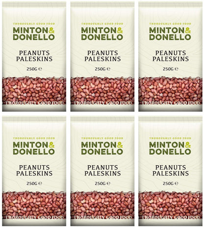 6 x Minton & Donello Peanuts Roasted & Salted - 125g