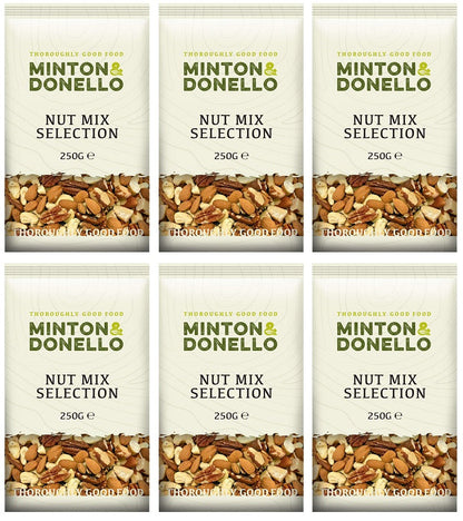 6 x Minton & Donello Nut Mix Selection - 250g