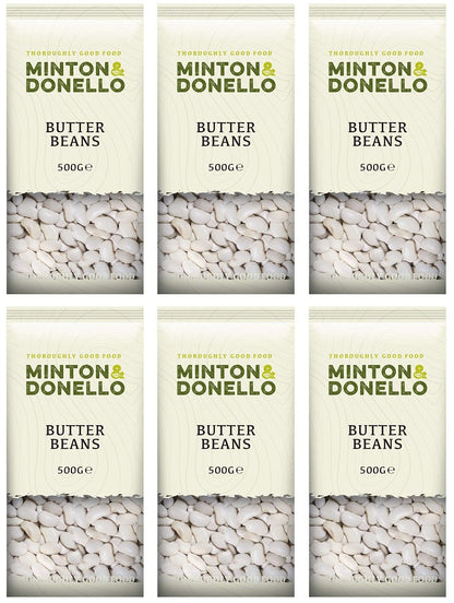 6 x Minton & Donello Butter Beans - 500g