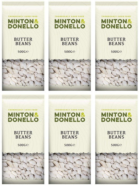 6 x Minton & Donello Butter Beans - 500g