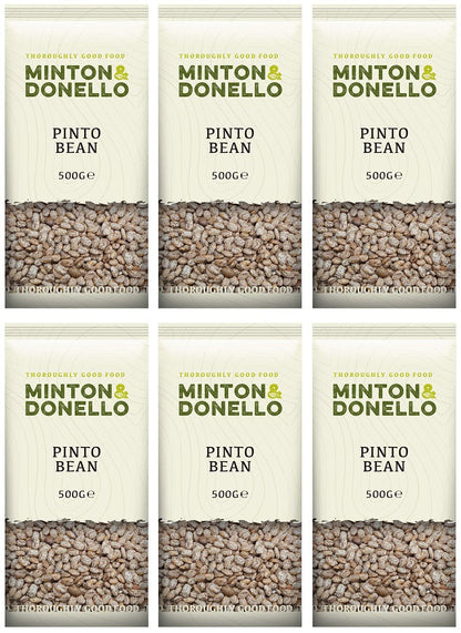 6 x Minton & Donello Pinto Beans - 500g