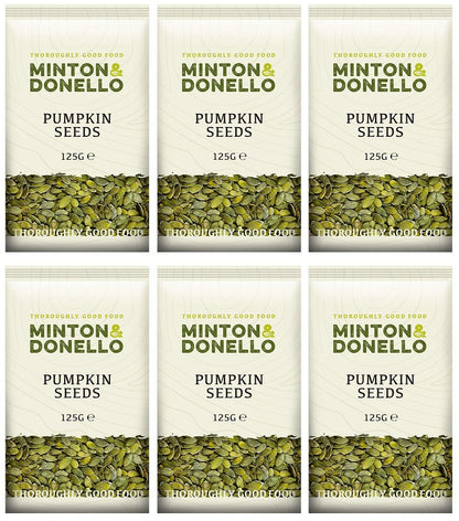 6 x Minton & Donello Pumpkin Seeds - 125g
