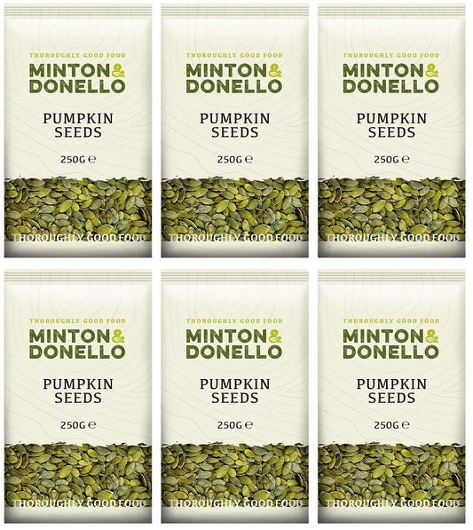 6 x Minton & Donello Pumpkin Seeds - 250g
