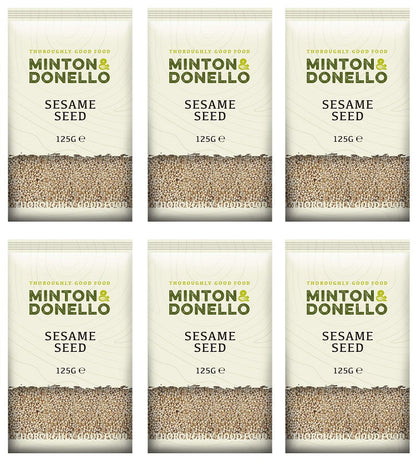 6 x Minton & Donello Sesame Seed - 125g