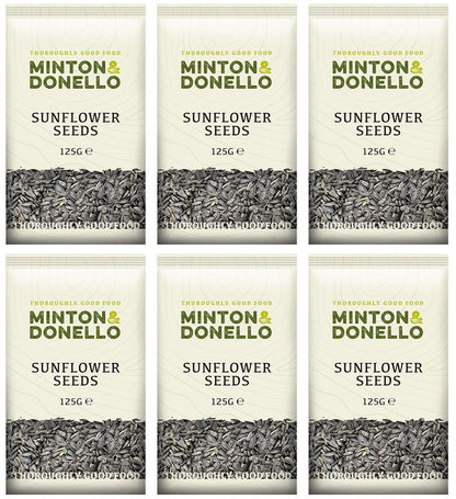 6 x Minton & Donello Sunflower Seed - 125g