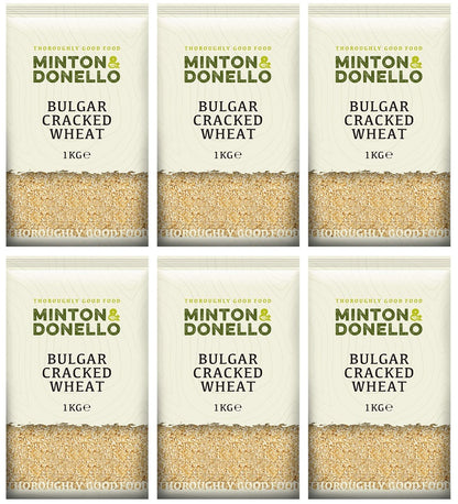 6 x Minton & Donello Bulgar Cracked Wheat - 1000g