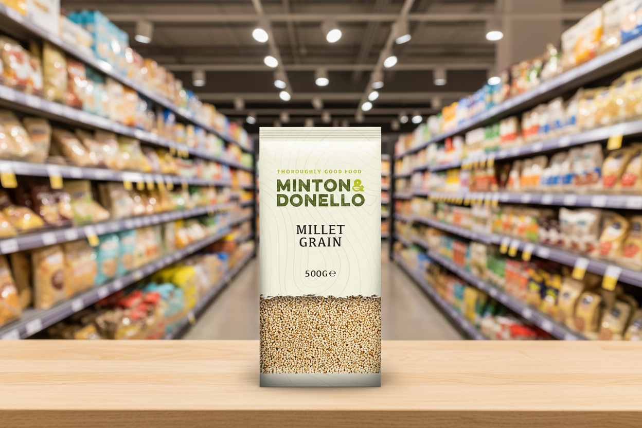 6 x Minton & Donello Millet Grain - 500g