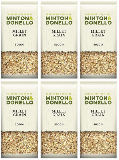 6 x Minton & Donello Millet Grain - 500g