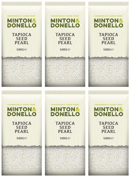 6 x Minton & Donello Tapioca Seed Pearl - 500g