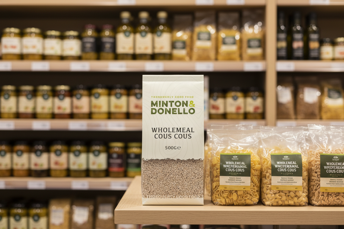 6 x Minton & Donello Wholemeal Cous Cous - 500g