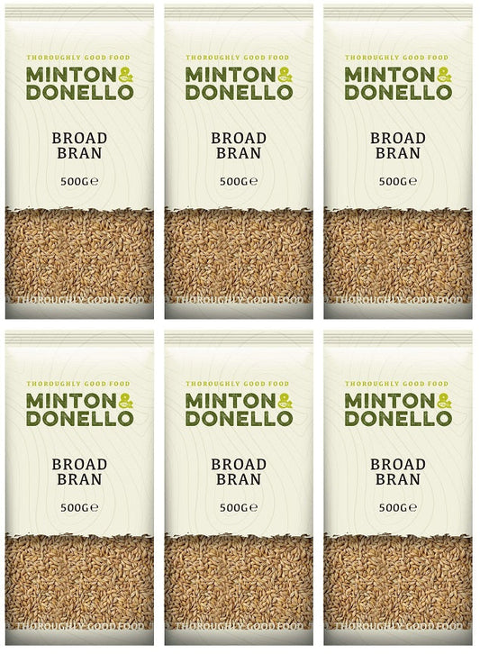6 x Minton & Donello Broad Bran - 500g