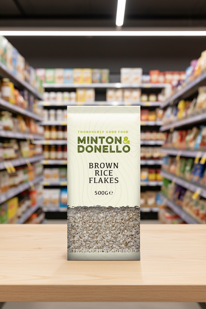 6 x Minton & Donello Brown Rice Flakes - 500g