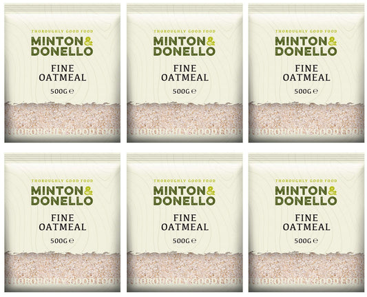 6 x Minton & Donello Fine Oatmeal - 500g