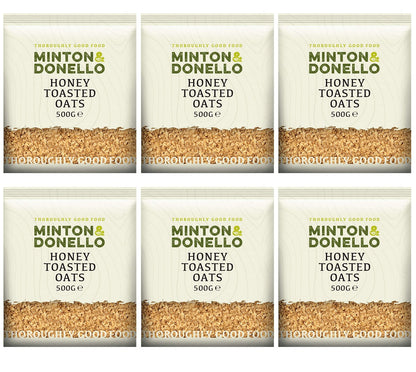 6 x Minton & Donello Honey Toasted Oats - 500g