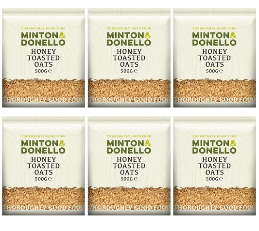 6 x Minton & Donello Honey Toasted Oats - 500g