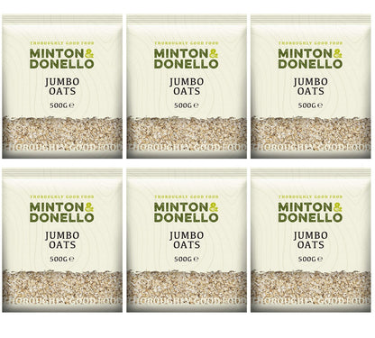 6 x Minton & Donello Jumbo Oats - 500g