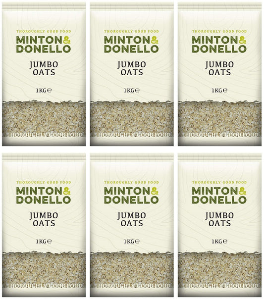 6 x Minton & Donello Jumbo Oats - 1000g