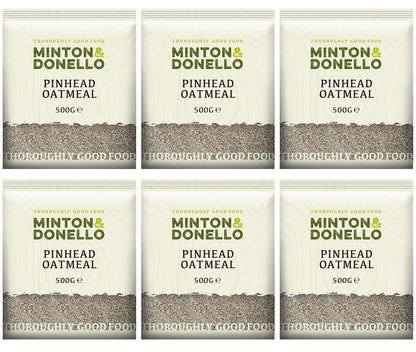 6 x Minton & Donello Pinhead Oatmeal - 500g