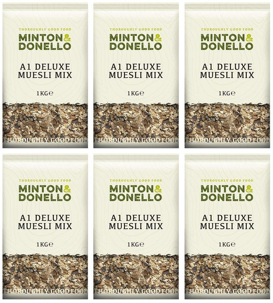 6 x Minton & Donello A1 Deluxe Muesli Mix - 1000g