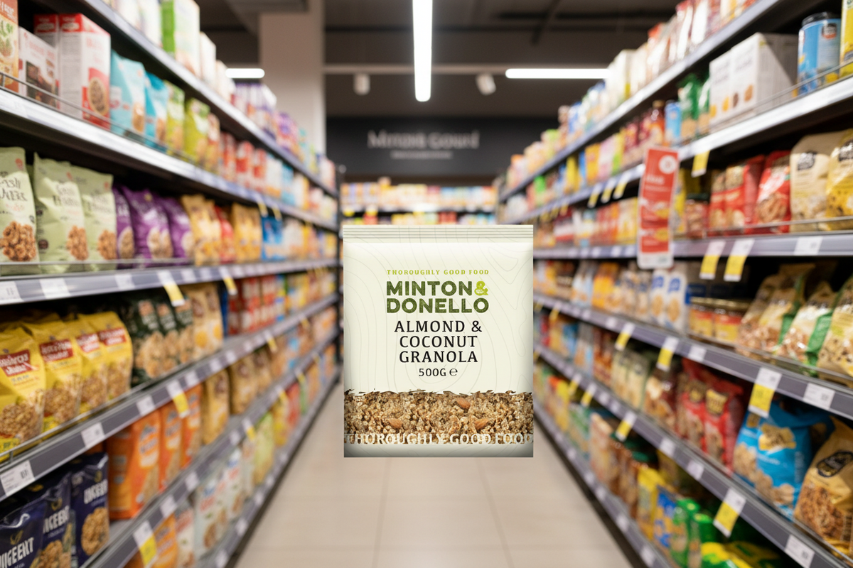 6 x Minton & Donello Almond & Coconut Granola - 500g