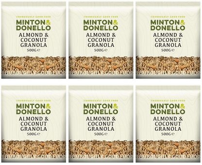 6 x Minton & Donello Almond & Coconut Granola - 500g