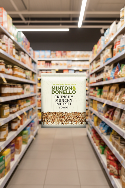 6 x Minton & Donello Crunchy Munchy Muesli - 500g