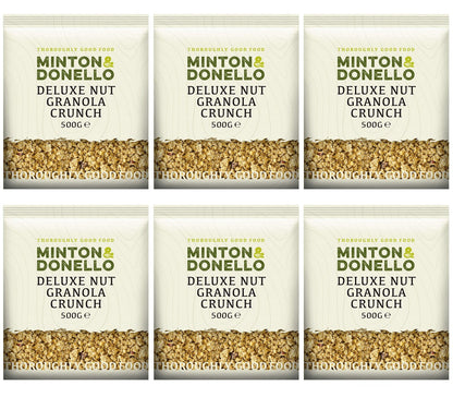 6 x Minton & Donello Deluxe Nut Granola Crunch - 500g