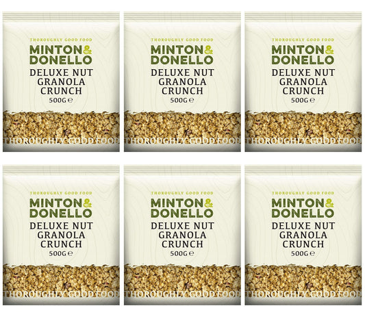 6 x Minton & Donello Deluxe Nut Granola Crunch - 500g