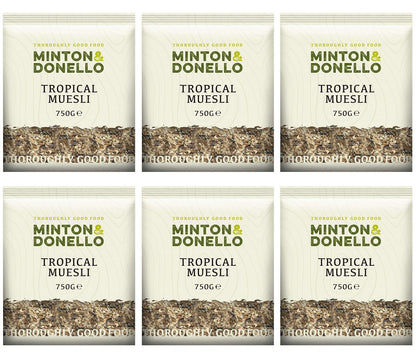 6 x Minton & Donello Tropical Muesli - 750g