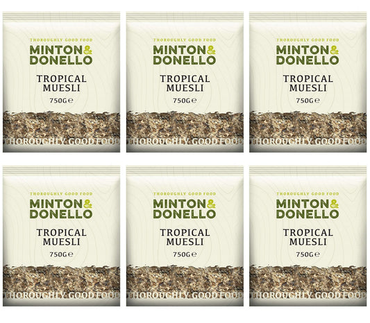 6 x Minton & Donello Tropical Muesli - 750g
