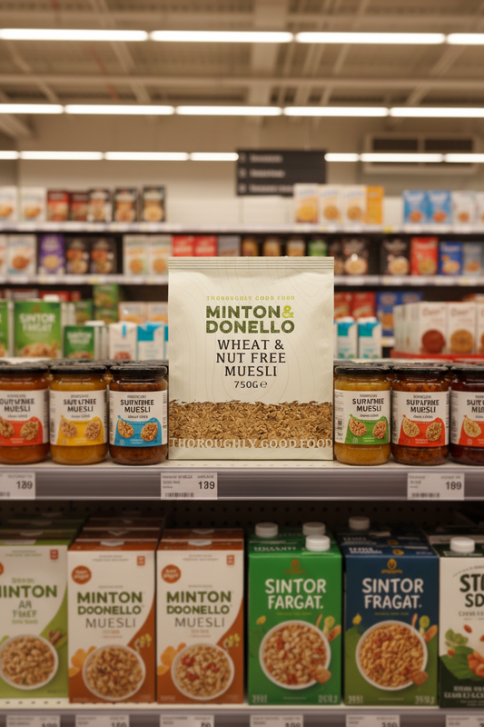 6 x Minton & Donello Wheat & Nut Free Muesli - 750g