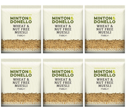 6 x Minton & Donello Wheat & Nut Free Muesli - 750g