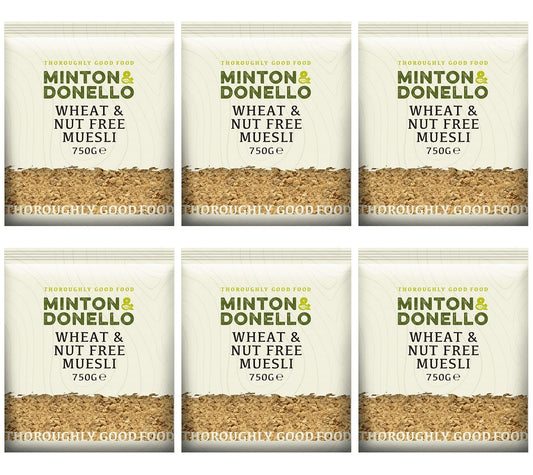6 x Minton & Donello Wheat & Nut Free Muesli - 750g