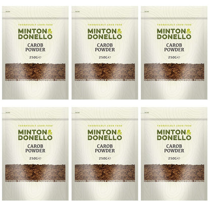 6 x Minton & Donello Carob Powder - 250g