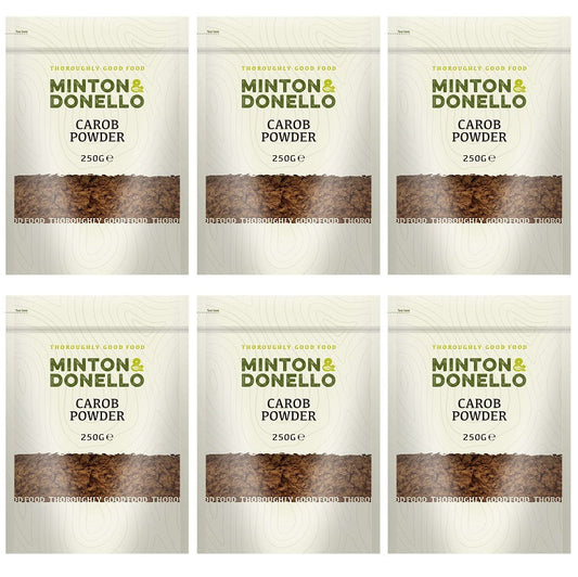 6 x Minton & Donello Carob Powder - 250g
