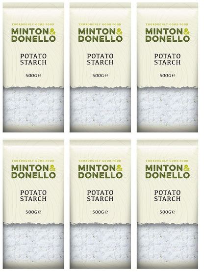 6 x Minton & Donello Potato Starch - 500g