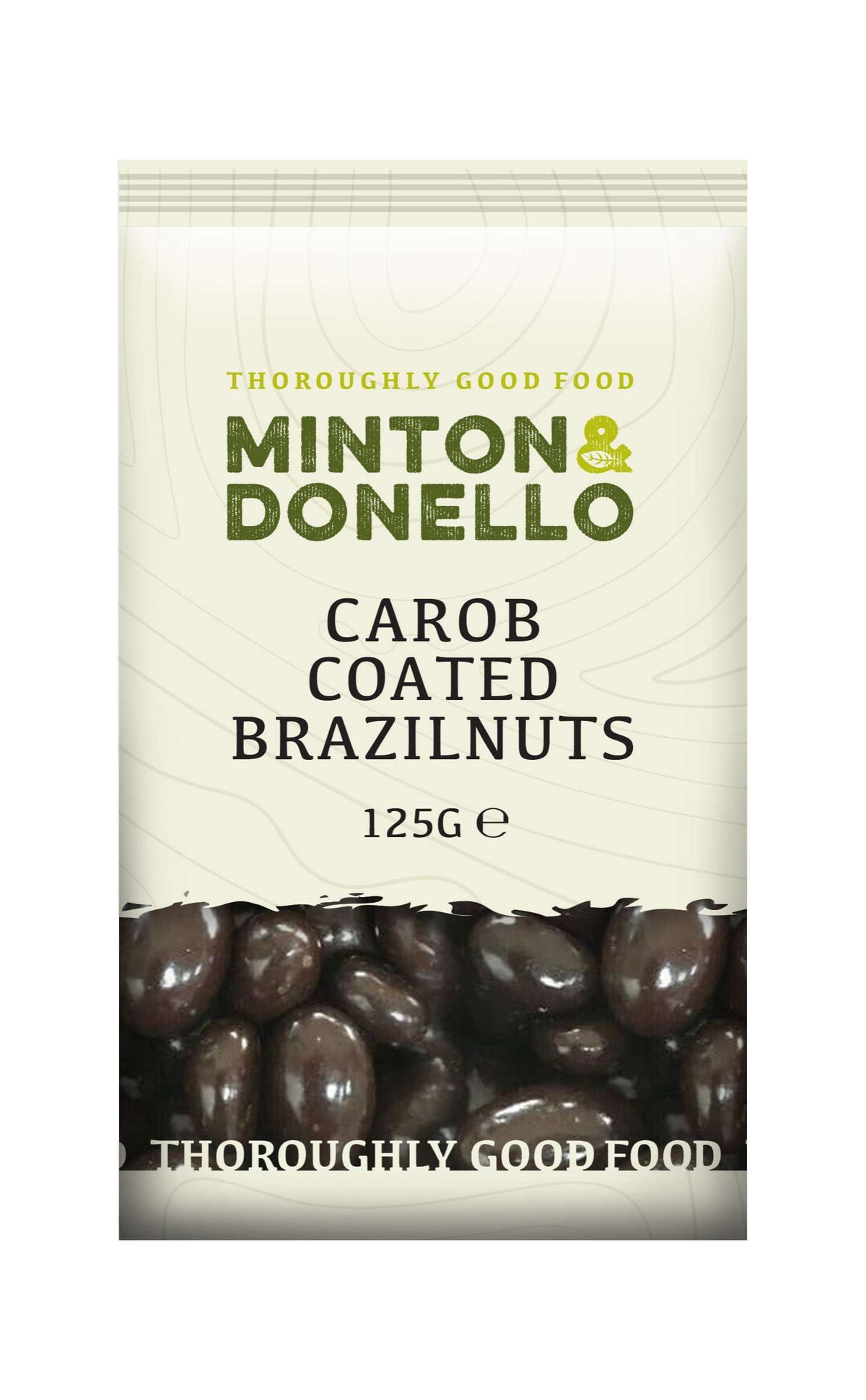 6 x Minton & Donello Carob Coated Brazilnuts - 125g