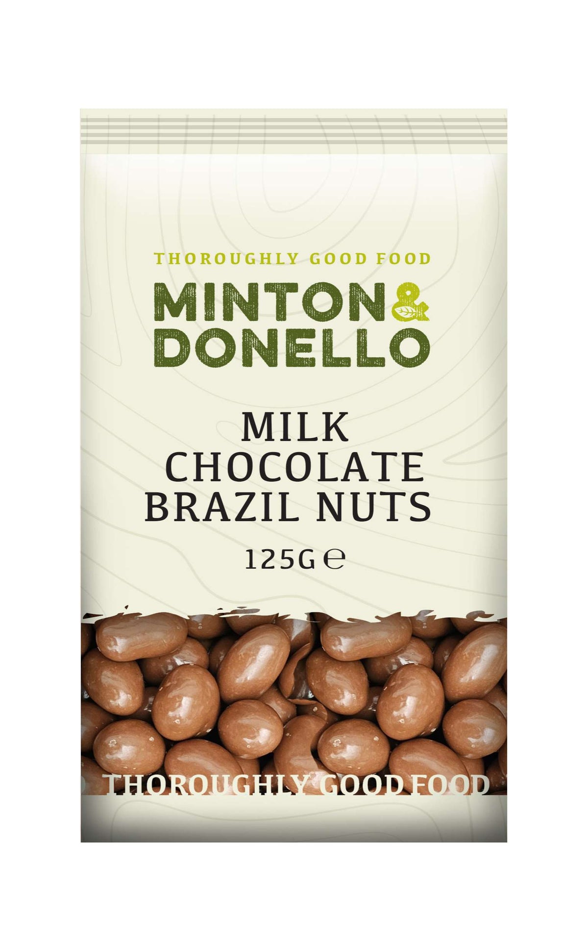 6 x Minton & Donello Milk Chocolate Brazils - 125g