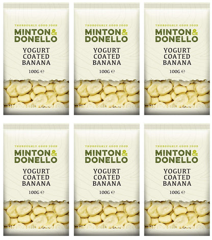 6 x Minton & Donello Yogurt Coated Banana - 100g